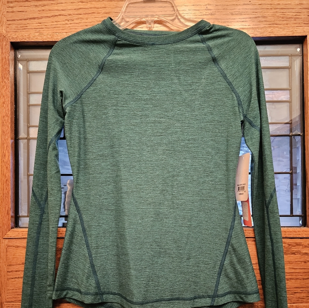 Shape forest green long sleeve shirt